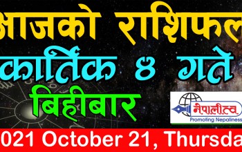 आजको राशिफल